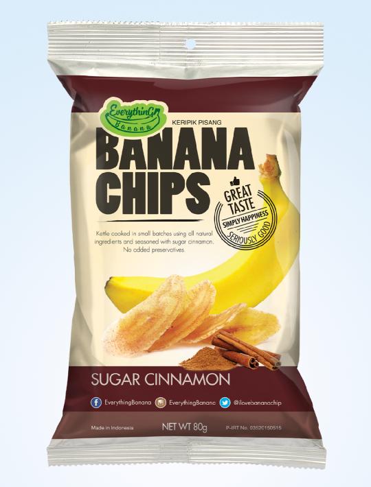 Everything Banana’s Banana Chips - Sugar Cinnamon 80g